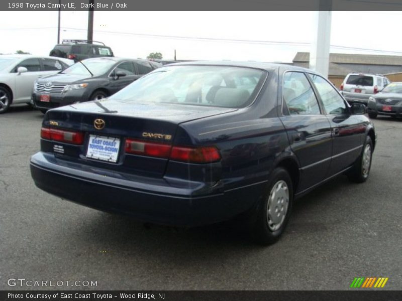 Dark Blue / Oak 1998 Toyota Camry LE
