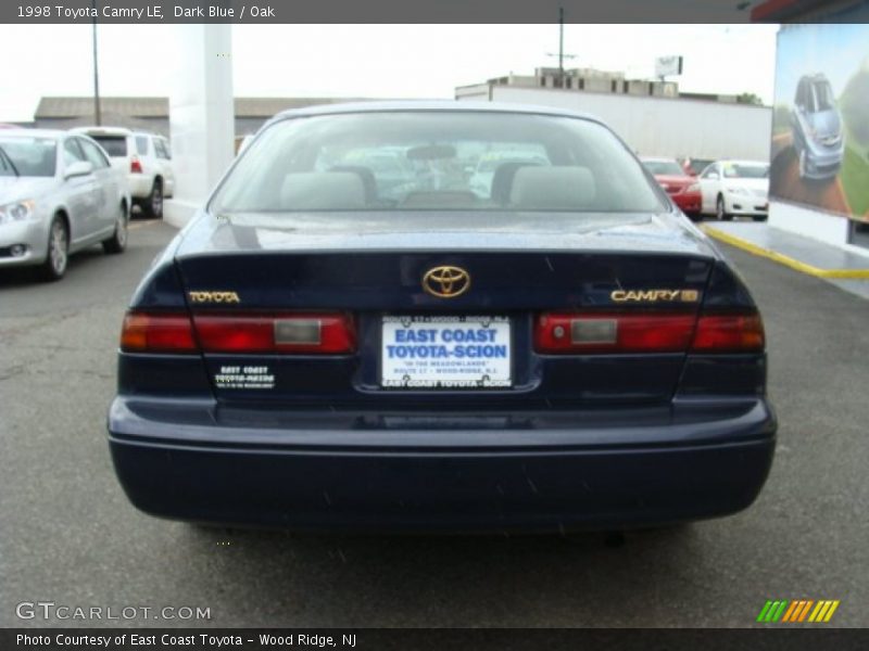 Dark Blue / Oak 1998 Toyota Camry LE