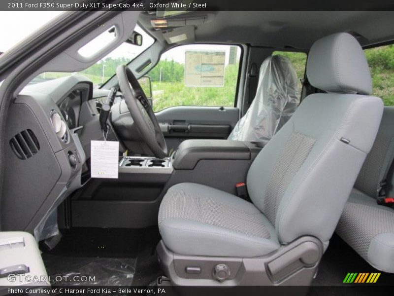  2011 F350 Super Duty XLT SuperCab 4x4 Steel Interior