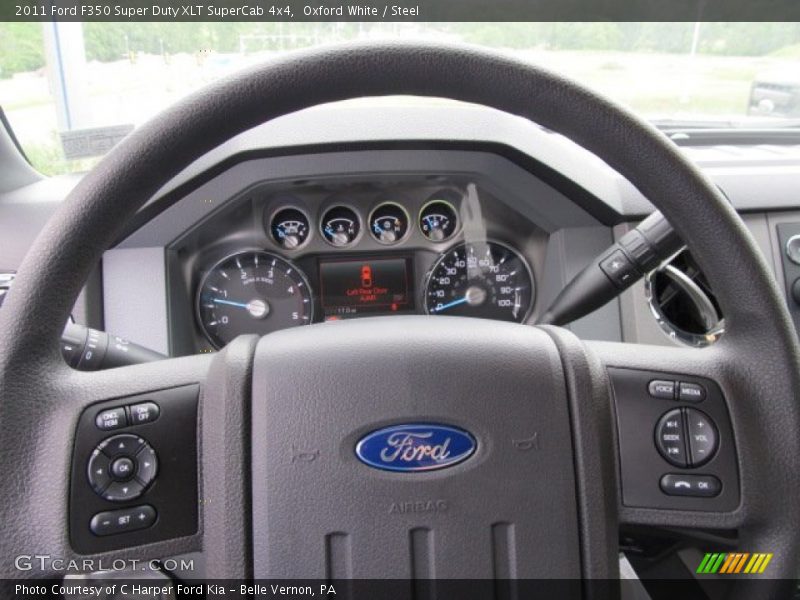  2011 F350 Super Duty XLT SuperCab 4x4 Steering Wheel