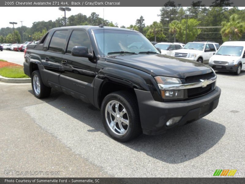 Black / Gray/Dark Charcoal 2005 Chevrolet Avalanche Z71 4x4