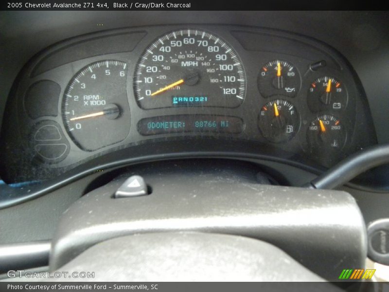 Black / Gray/Dark Charcoal 2005 Chevrolet Avalanche Z71 4x4