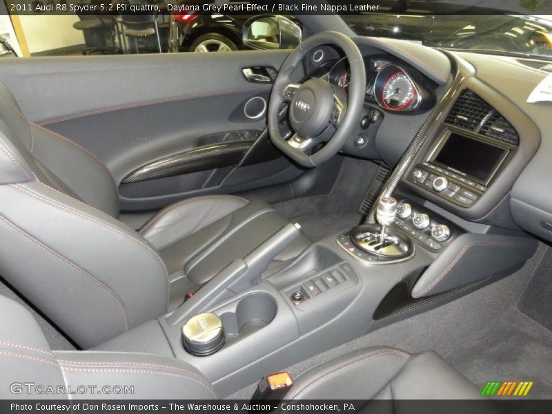  2011 R8 Spyder 5.2 FSI quattro Black Fine Nappa Leather Interior