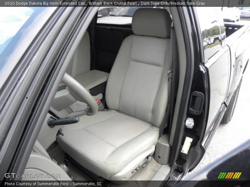 Brilliant Black Crystal Pearl / Dark Slate Gray/Medium Slate Gray 2010 Dodge Dakota Big Horn Extended Cab