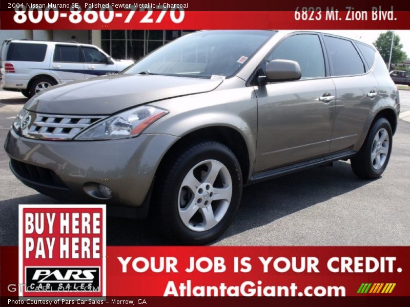 Polished Pewter Metallic / Charcoal 2004 Nissan Murano SE