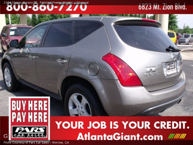 Polished Pewter Metallic / Charcoal 2004 Nissan Murano SE