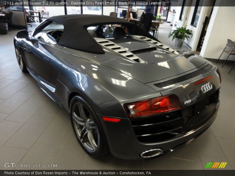 2011 R8 Spyder 5.2 FSI quattro Daytona Grey Pearl Effect