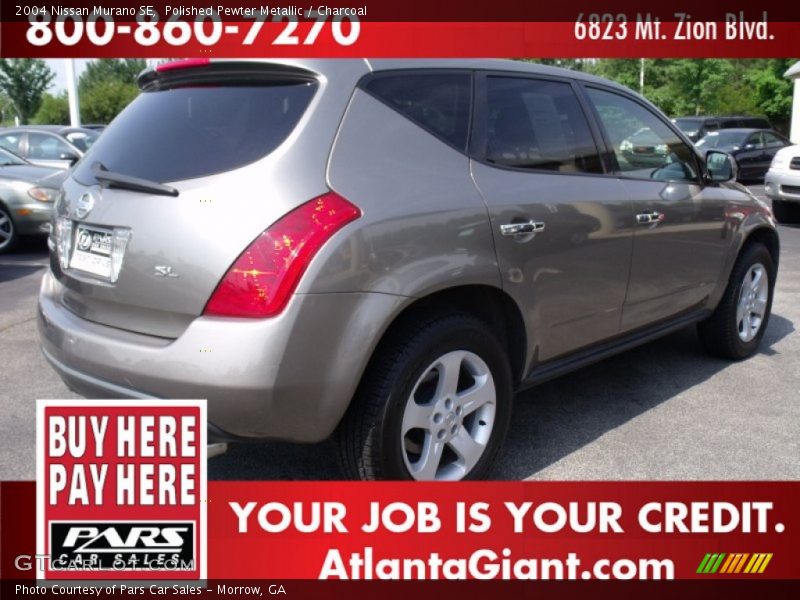 Polished Pewter Metallic / Charcoal 2004 Nissan Murano SE