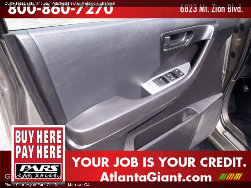Polished Pewter Metallic / Charcoal 2004 Nissan Murano SE