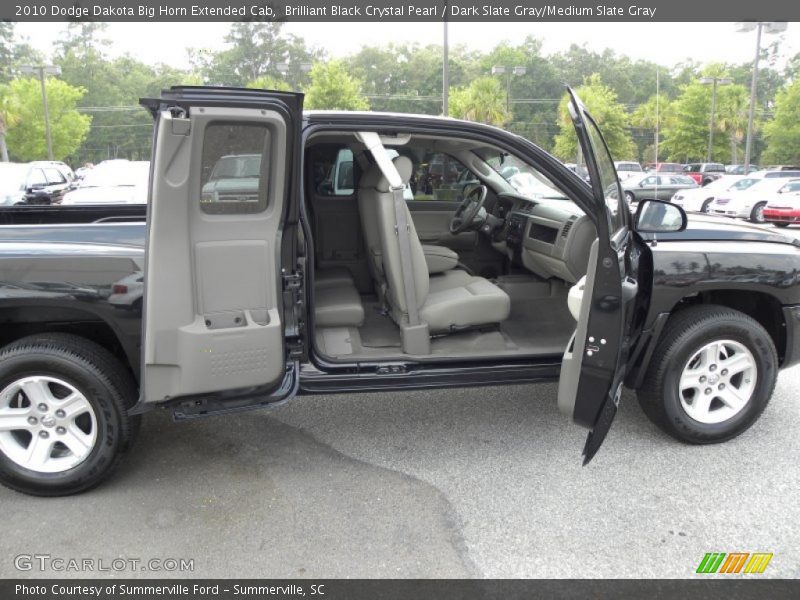 Brilliant Black Crystal Pearl / Dark Slate Gray/Medium Slate Gray 2010 Dodge Dakota Big Horn Extended Cab