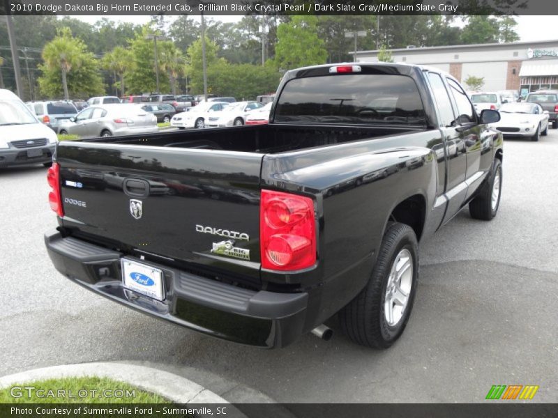 Brilliant Black Crystal Pearl / Dark Slate Gray/Medium Slate Gray 2010 Dodge Dakota Big Horn Extended Cab