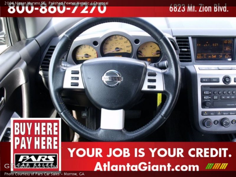Polished Pewter Metallic / Charcoal 2004 Nissan Murano SE