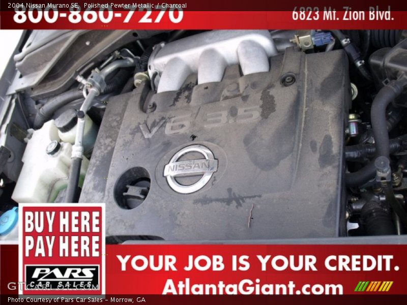 Polished Pewter Metallic / Charcoal 2004 Nissan Murano SE
