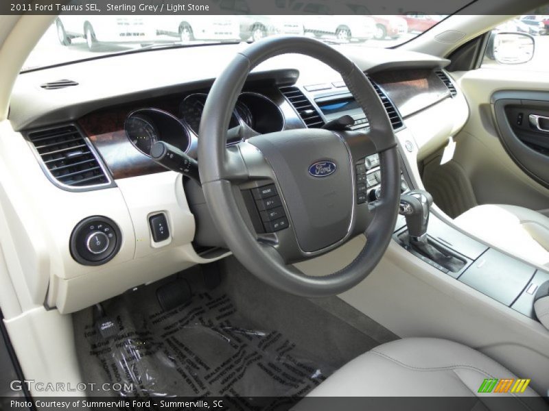Sterling Grey / Light Stone 2011 Ford Taurus SEL