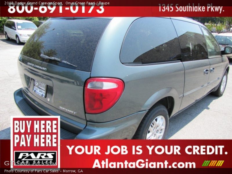 Onyx Green Pearl / Taupe 2002 Dodge Grand Caravan Sport