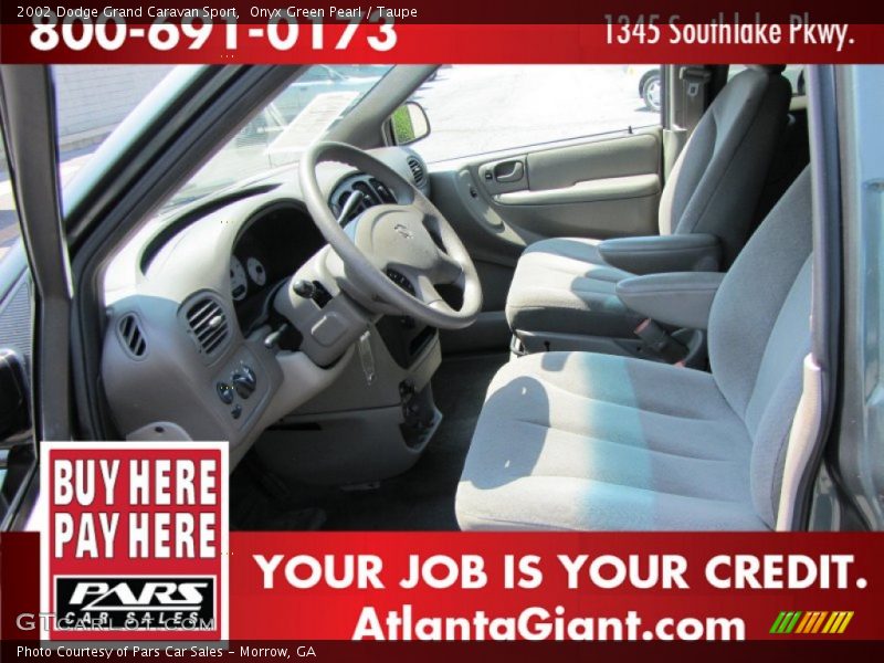 Onyx Green Pearl / Taupe 2002 Dodge Grand Caravan Sport