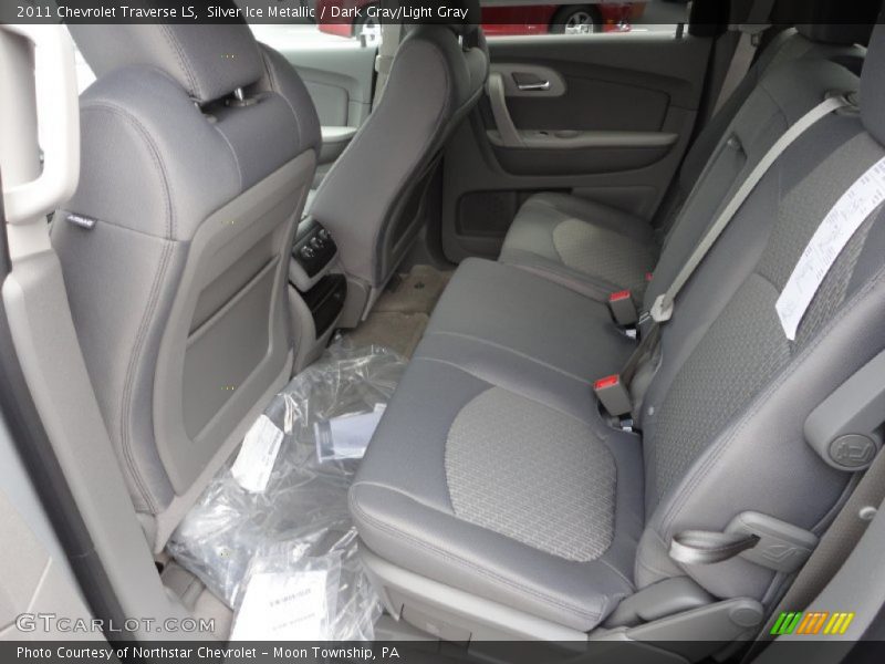 Silver Ice Metallic / Dark Gray/Light Gray 2011 Chevrolet Traverse LS