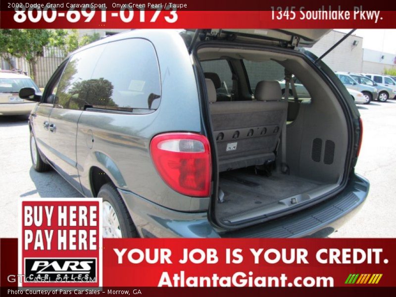 Onyx Green Pearl / Taupe 2002 Dodge Grand Caravan Sport