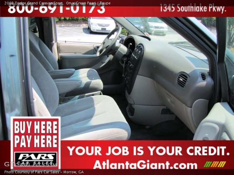 Onyx Green Pearl / Taupe 2002 Dodge Grand Caravan Sport