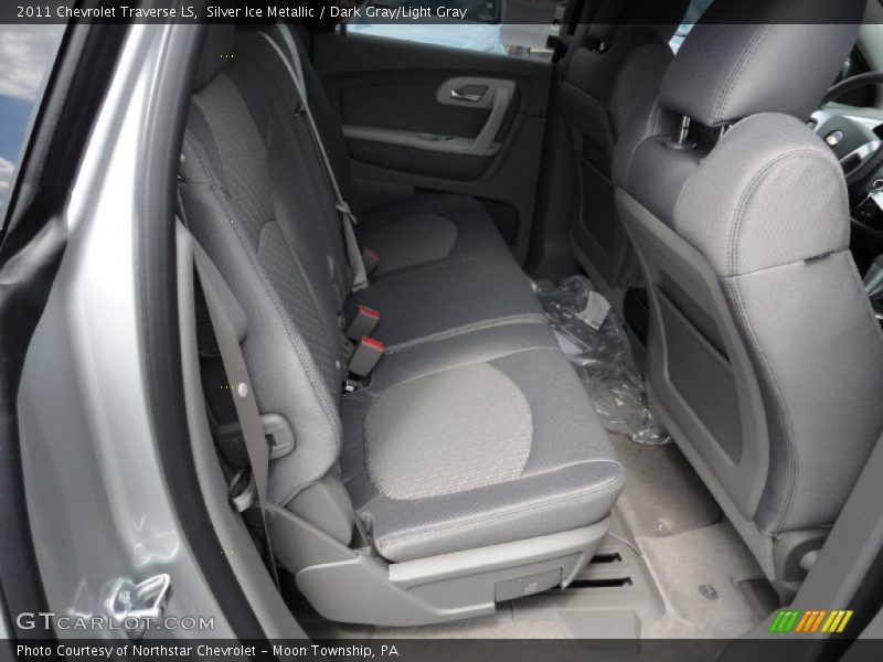 Silver Ice Metallic / Dark Gray/Light Gray 2011 Chevrolet Traverse LS