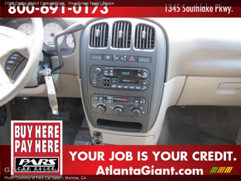 Onyx Green Pearl / Taupe 2002 Dodge Grand Caravan Sport
