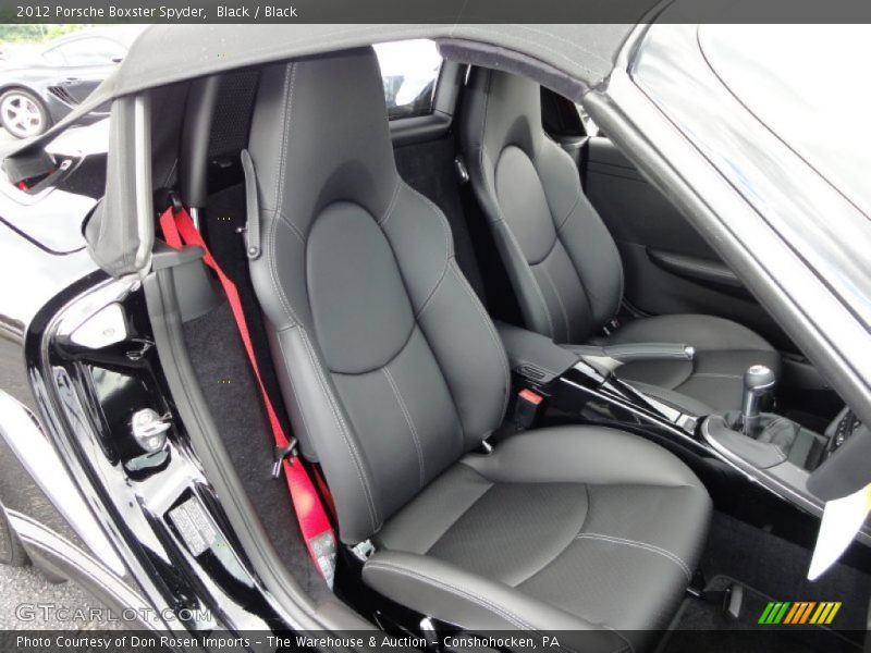  2012 Boxster Spyder Black Interior