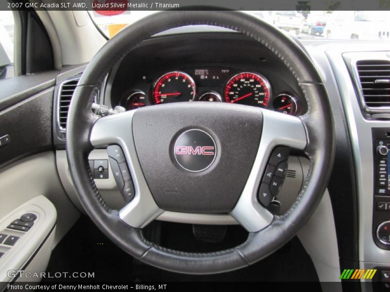 Liquid Silver Metallic / Titanium 2007 GMC Acadia SLT AWD