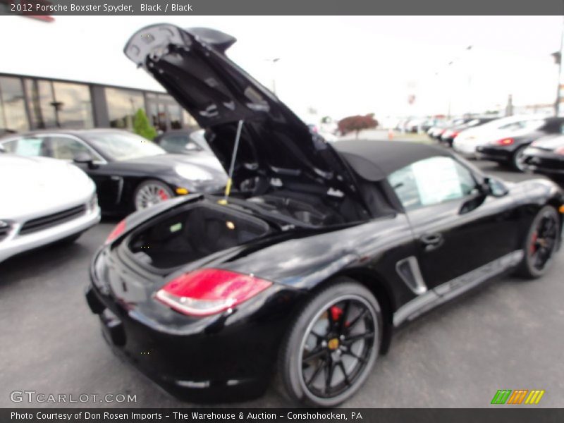 Black / Black 2012 Porsche Boxster Spyder