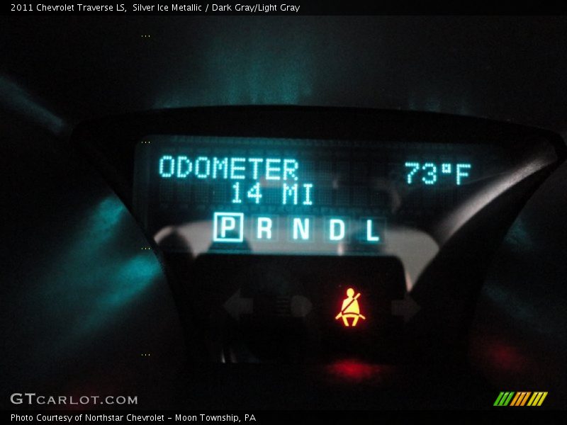 Silver Ice Metallic / Dark Gray/Light Gray 2011 Chevrolet Traverse LS