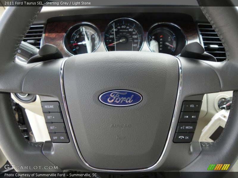 Sterling Grey / Light Stone 2011 Ford Taurus SEL