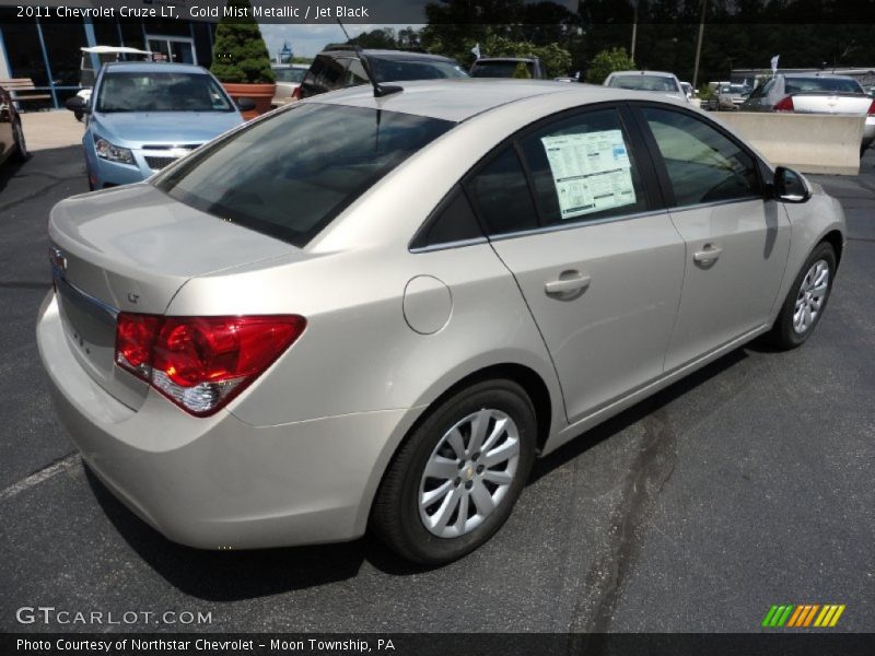 Gold Mist Metallic / Jet Black 2011 Chevrolet Cruze LT