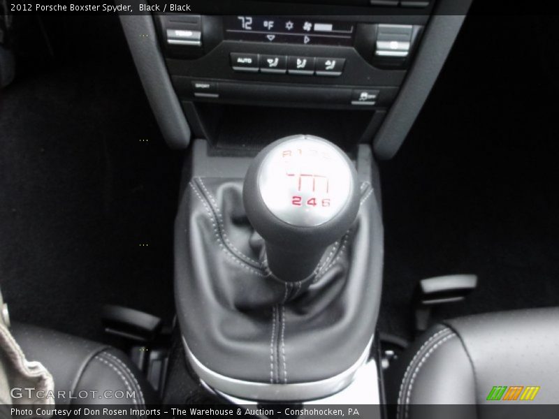  2012 Boxster Spyder 6 Speed Manual Shifter