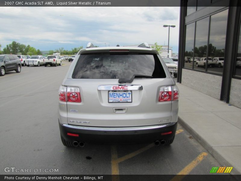 Liquid Silver Metallic / Titanium 2007 GMC Acadia SLT AWD