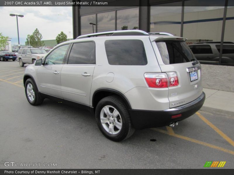 Liquid Silver Metallic / Titanium 2007 GMC Acadia SLT AWD