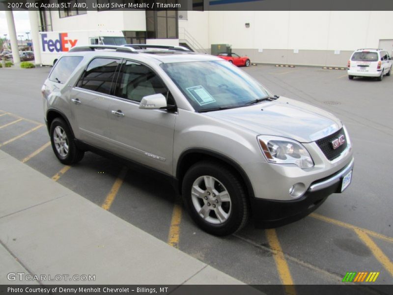 Liquid Silver Metallic / Titanium 2007 GMC Acadia SLT AWD