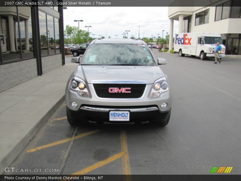 Liquid Silver Metallic / Titanium 2007 GMC Acadia SLT AWD