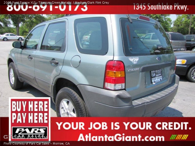 Titanium Green Metallic / Medium/Dark Flint Grey 2005 Ford Escape XLS
