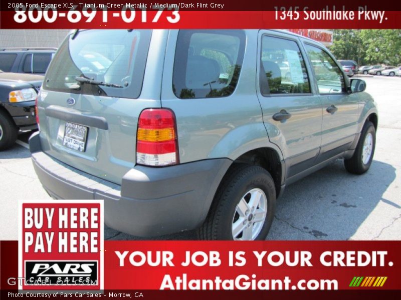 Titanium Green Metallic / Medium/Dark Flint Grey 2005 Ford Escape XLS