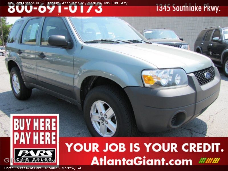 Titanium Green Metallic / Medium/Dark Flint Grey 2005 Ford Escape XLS