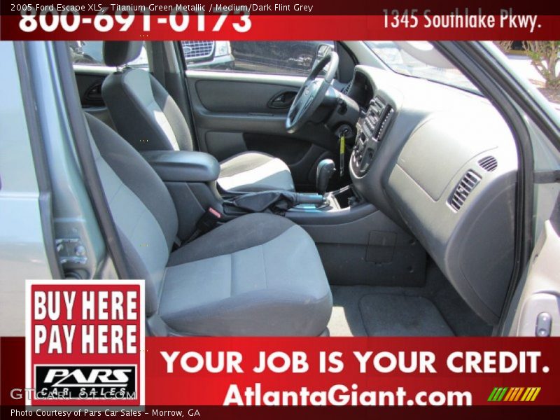 Titanium Green Metallic / Medium/Dark Flint Grey 2005 Ford Escape XLS