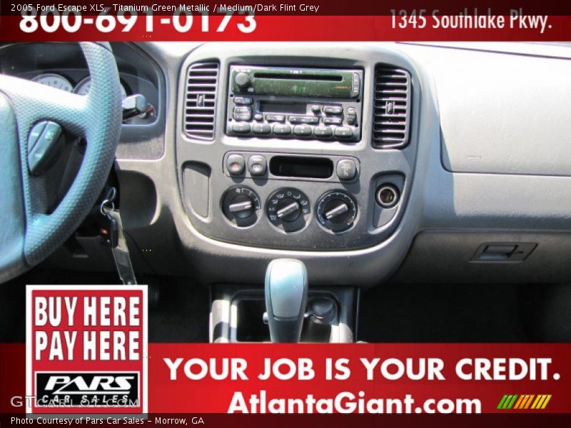 Titanium Green Metallic / Medium/Dark Flint Grey 2005 Ford Escape XLS