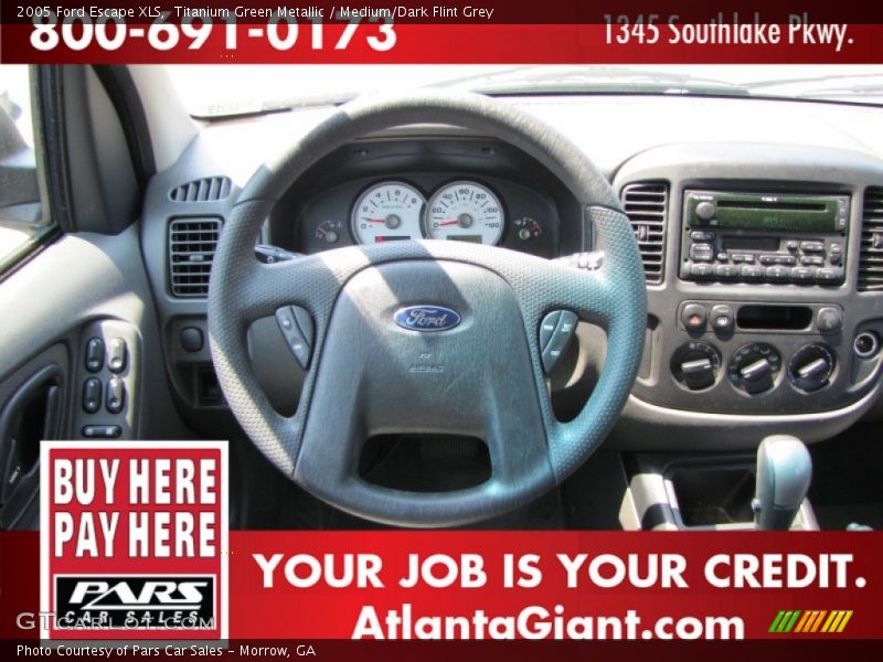Titanium Green Metallic / Medium/Dark Flint Grey 2005 Ford Escape XLS