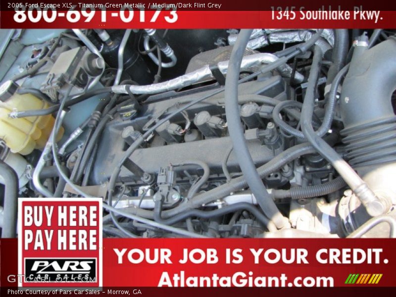 Titanium Green Metallic / Medium/Dark Flint Grey 2005 Ford Escape XLS
