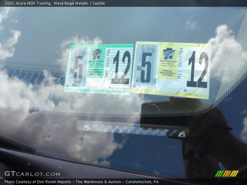 Mesa Beige Metallic / Saddle 2002 Acura MDX Touring
