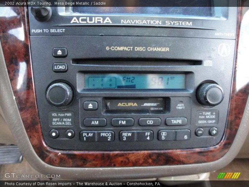 Mesa Beige Metallic / Saddle 2002 Acura MDX Touring