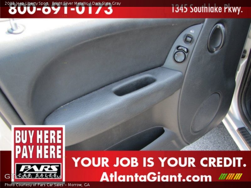 Bright Silver Metallic / Dark Slate Gray 2003 Jeep Liberty Sport