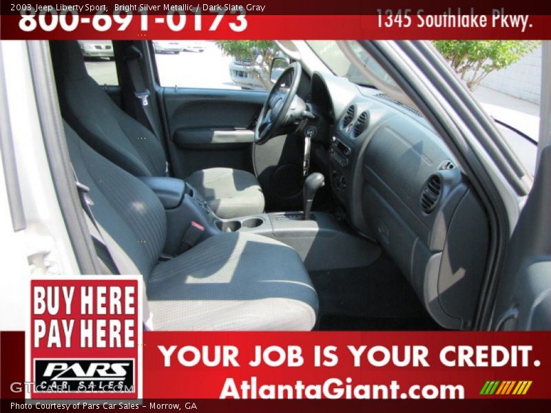 Bright Silver Metallic / Dark Slate Gray 2003 Jeep Liberty Sport
