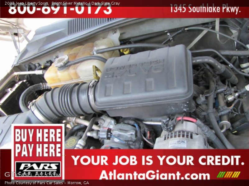 Bright Silver Metallic / Dark Slate Gray 2003 Jeep Liberty Sport