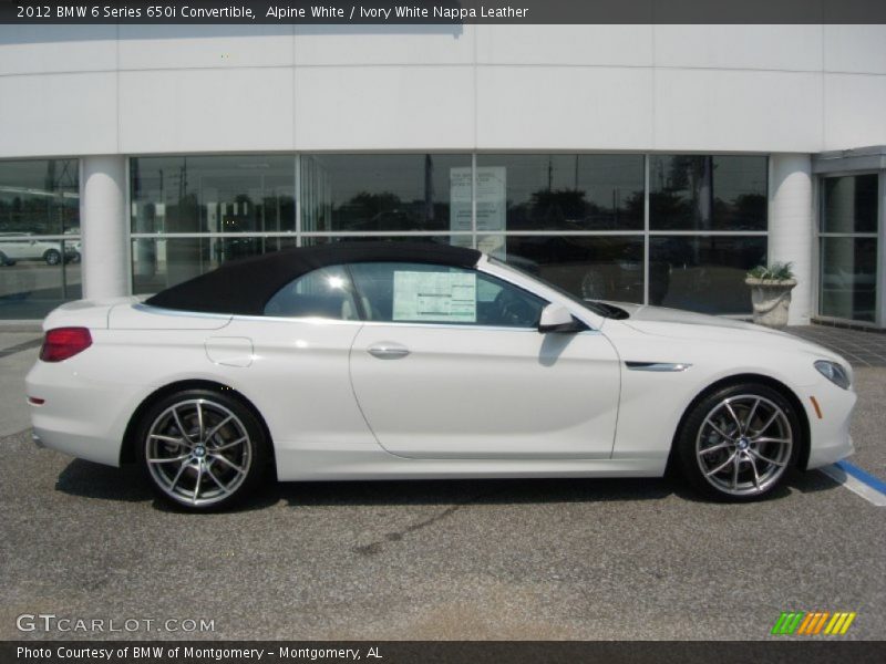  2012 6 Series 650i Convertible Alpine White