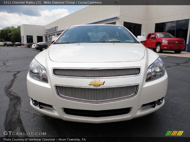 White Diamond Tricoat / Cocoa/Cashmere 2011 Chevrolet Malibu LTZ